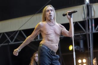 Iggy Pop, singer, actor, punk, rock, USA, live open air at the Citadel Music Festival, 19.06.2025,