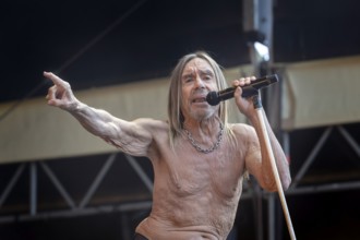 Iggy Pop, singer, actor, punk, rock, USA, live open air at the Citadel Music Festival, 19.06.2025,