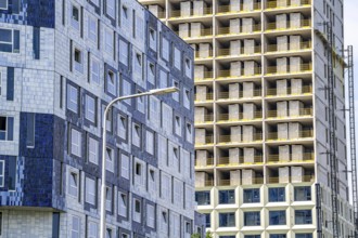Construction of over 920 student flats at Cambridgelaan in the Science Park, University of Utrecht,