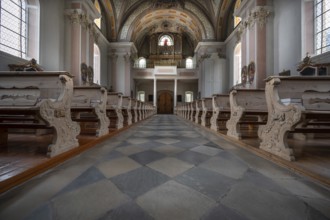 Organ loft of the Heilger Pankratius church, Bahnstraße 1, Telfes im Stubai, Austria the