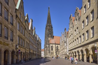 St. Lamberti, Lamberti Church, church tower, Gothic architectural style, installation, ladder to
