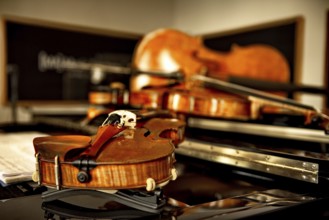 Instruments by Massimo Guidetti (pianist), Pierluigi Ruggiero (cellist and artistic director),