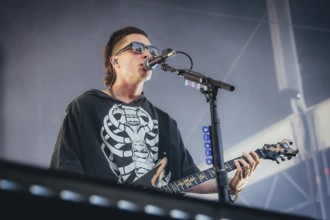 Synyster Gates (Brian Elwin Haner Jr.), guitarist of Avenged Sevenfold live at the Zitadelle