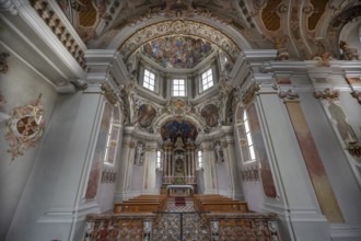 Chancel of the collegiate basilica, Neustift St Margarethen, Vahrn, district of Bozen, South Tyrol,
