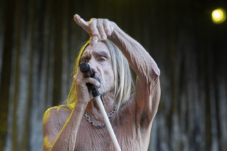 Iggy Pop, singer, actor, punk, rock, USA, live open air at the Citadel Music Festival, 19.06.2025,