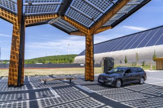 Electric charging station on the site of the former Lohberg colliery in Dinslaken, operated by