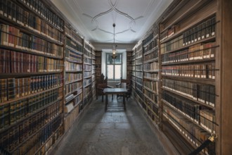 Abbey library, built between 1770 and 1775 in the Neustift St Margarethen, Vahrn, district of