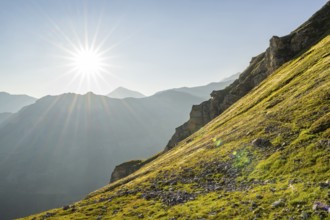 Sunrise in the Mountains at Hochalpenstraße, Pinzgau, Salzburg, Austria, Europe