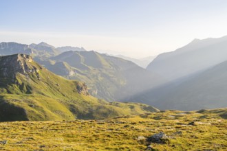 Sunrise in the Mountains at Hochalpenstraße, Pinzgau, Salzburg, Austria, Europe