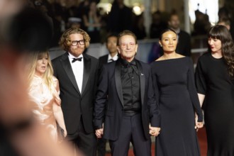 Cannes, France - 16.5.2024: Dede Gardner, Erik Messerschmidt, Bono, Kelly McNamara, Jennifer