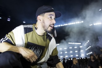 Mike Shinoda, singer and bassist of Linkin Park live on From Zero World Tour 2025 at the