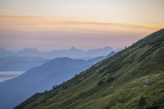 Sunrise in the Mountains at Hochalpenstraße, Pinzgau, Salzburg, Austria, Europe