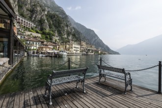 Limone, old town, harbour area, Lombardy, Italy, Europe