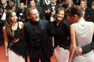 Cannes, France - 16.5.2024: Bono and Ali Hewson on the red carpet at the 78th Cannes International