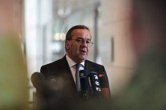 Defence Minister Boris Pistorius (SPD) informs media representatives about the increase in the