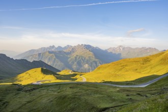 Sunrise in the Mountains at Hochalpenstraße, Pinzgau, Salzburg, Austria, Europe