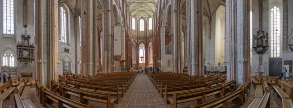 St Mary's Church Interior Panorama Lübeck Germany