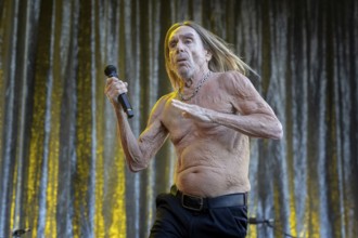 Iggy Pop, singer, actor, punk, rock, USA, live open air at the Citadel Music Festival, 19.06.2025,