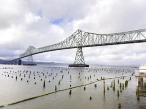 Astoria Megler Bridge on the Columbia River, Astoria, Oregon, USA, North America