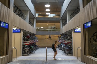 Central bicycle car park at Stationsplein, the largest bicycle car park in the world with over 13,
