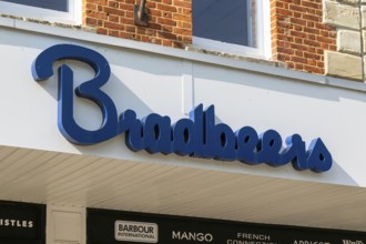 Bradbeers department store shop in city centre of Salisbury, Wiltshire, England, UK