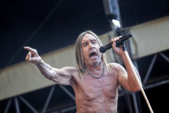Iggy Pop, singer, actor, punk, rock, USA, live open air at the Citadel Music Festival, 19.06.2025,
