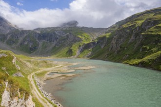 Lake in the Mountains at Hochalpenstraße, Pinzgau, Salzburg, Austria, Europe