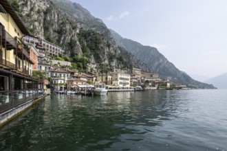 Limone, old town, harbour area, Lombardy, Italy, Europe