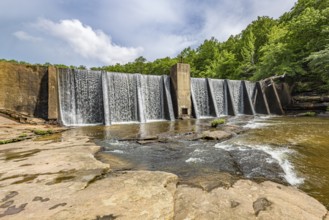 A. Miller dam on the Little River at Desoto State park near Mentone, Alabama