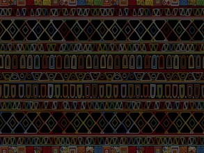 Decorative colored background tribal pattern in colors. Design for background, carpet, wallpaper,