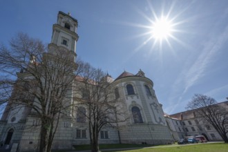 Basilica of St Alexander and Theodor, Ottobeuren Monastery, Sonnenstern, Ottobeuren, Unterallgäu,