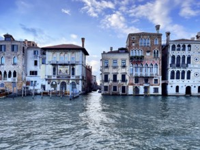 House front, lagoon city of Venice, Veneto, Italy, Europe