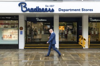Bradbeers department store shop in city centre of Salisbury, Wiltshire, England, UK