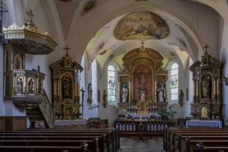 Former pilgrimage and filial church Heilig Blut, Umrathshausen, Bavaria, Germany, Europe