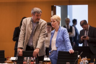 Markus Söder (CSU Chairman and Minister President of Bavaria) and Manuela Schwesig (SPD, Minister