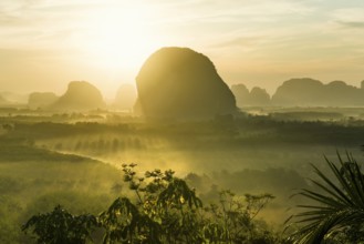 Panorama, Din Daeng Doi, sunrise, Krabi, Thailand, Asia