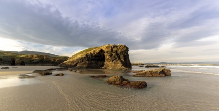 the Playa de las Catedrales Beach in Galicia in northern Spain