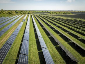 Solar panels in the sun