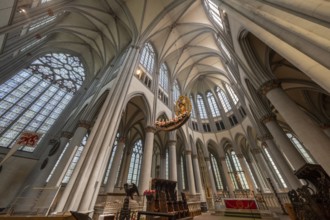 Altenberg Cathedral (also known as Bergischer Dom), interior view with grisaille windows in the