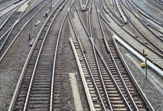 Railway tracks at Hamburg Central Station