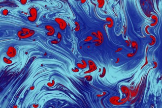 Traditional Ottoman Turkish abstract marbling art patterns as background