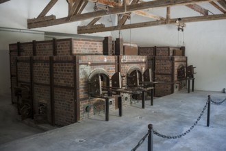 03.06.2017, Dachau, Bavaria, Germany, Europe, Crematorium area of the Dachau Concentration Camp