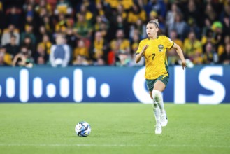 BRISBANE, AUSTRALIA, JULY 27: Steph CATLEY of Australia as Australia plays Nigeria at the FIFA