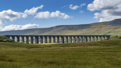 A view of the historic Ribblehead Viaduct in North Yorkshire