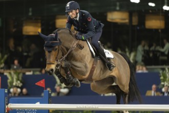 Lorenzo de Luca of Italy competes in 1.60m FEI Jumping World Cup at Jumping Amsterdam in Amsterdam,