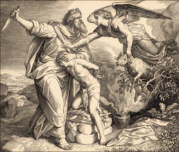 The Binding of Isaac, Old Testament, by Julius Schnorr von Carolsfeld, 1860