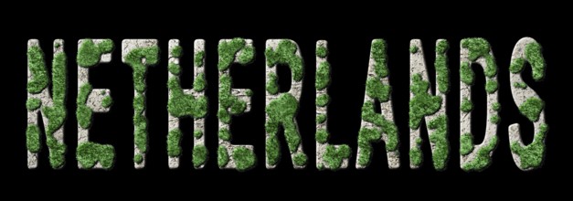 Netherlands Reforestation and Climate Message, Sustainable Green Typography, Green Agenda