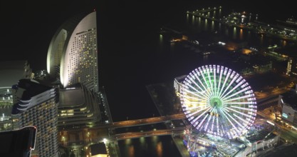 Yokohama City in Japan from high above