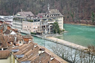 An image of some houses in Bern Swiss