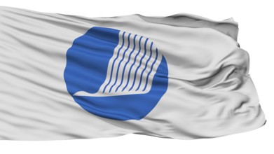 Nordic Council Flag, Isolated On White Background
